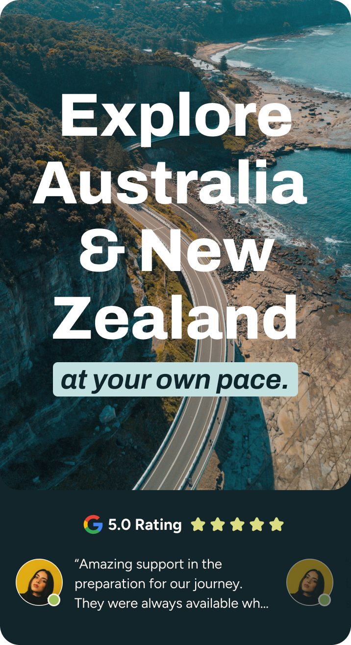 Hero container — Explore Australia & New Zealand