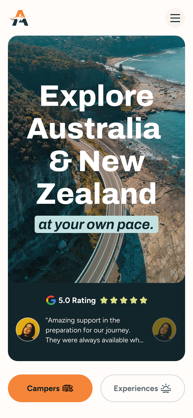 Ausventure mobile — trip discovery