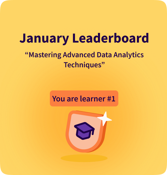 January Leaderboard — You are learner #1