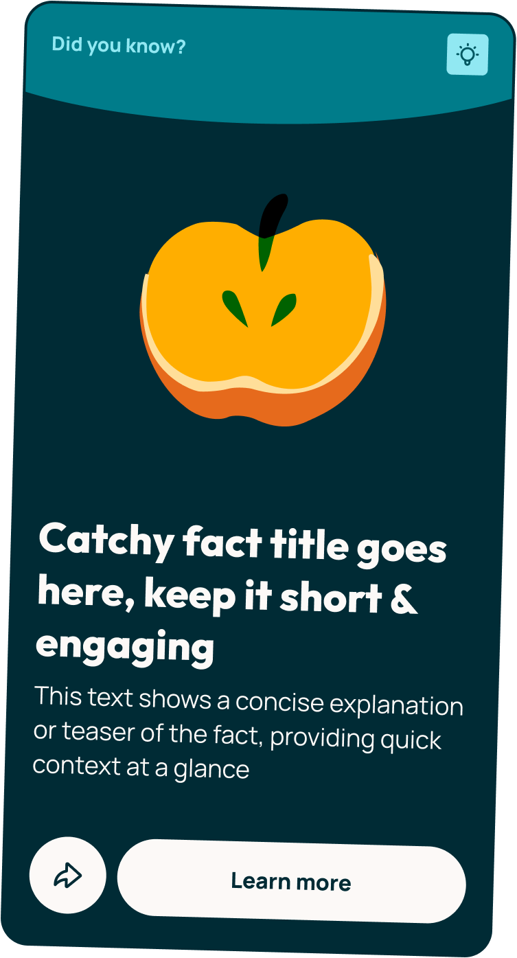 Water.day fact card β apple illustration