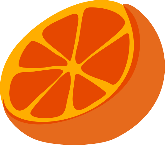 Orange half